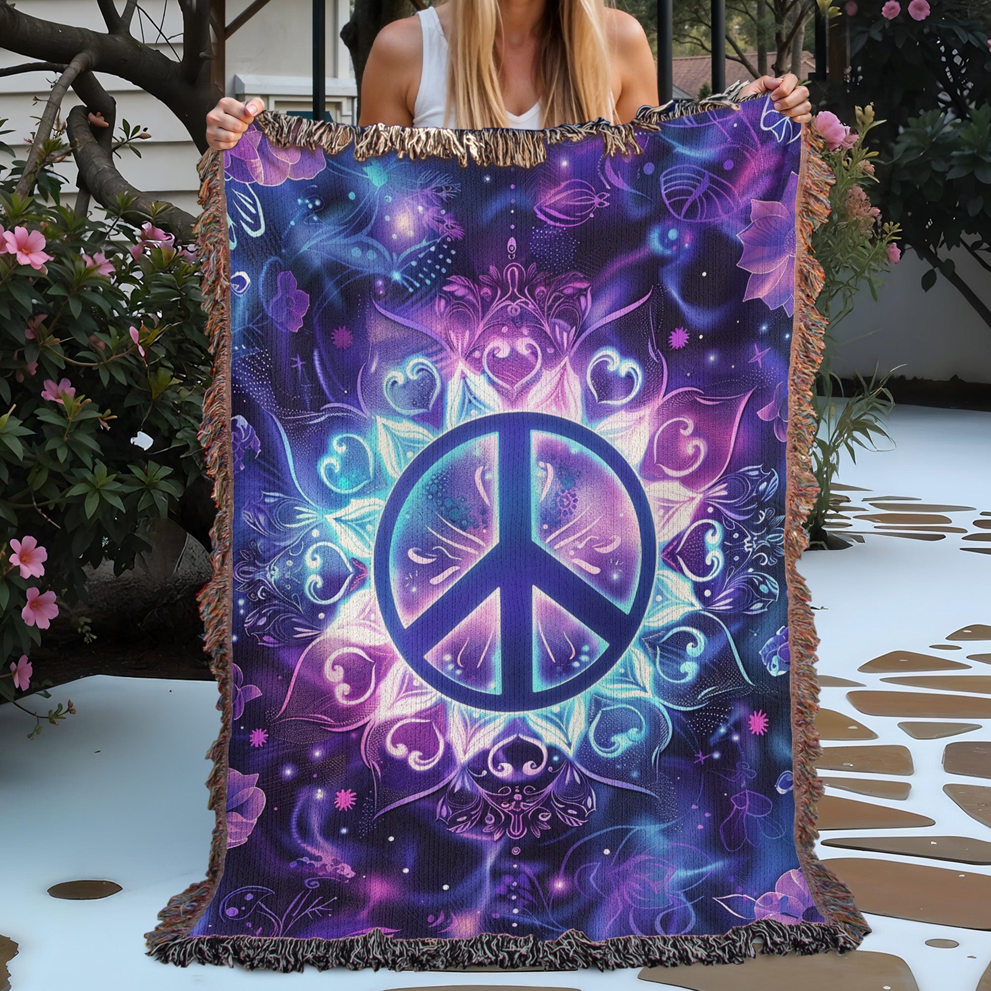 Starry Peace Miracle Woven Blanket