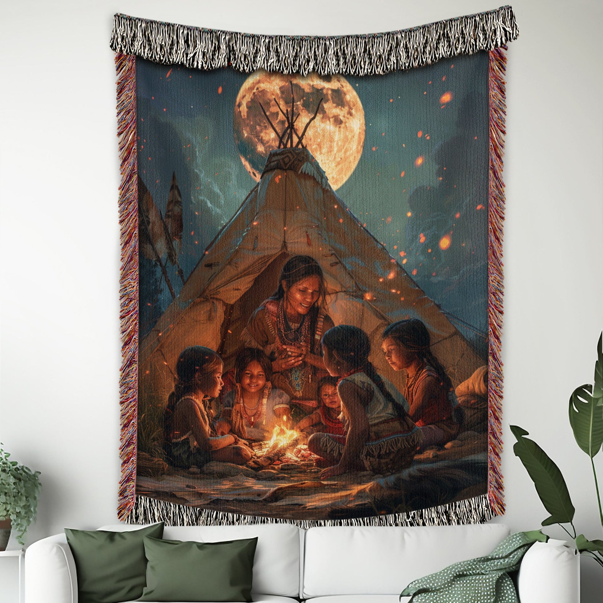 Mom’s Moonlight Woven Blanket