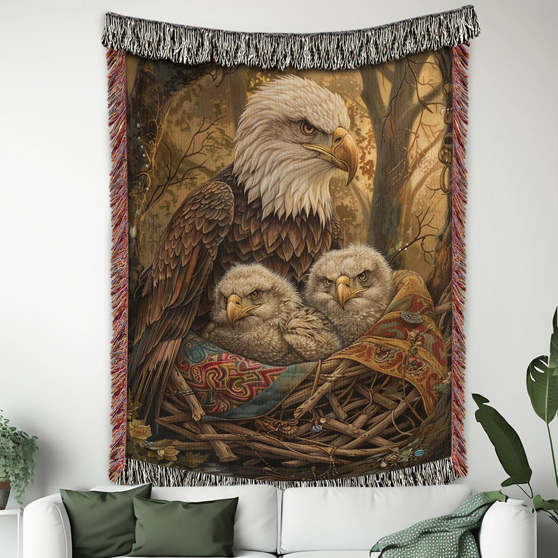 Eagle Mother’s Forest Woven Blanket