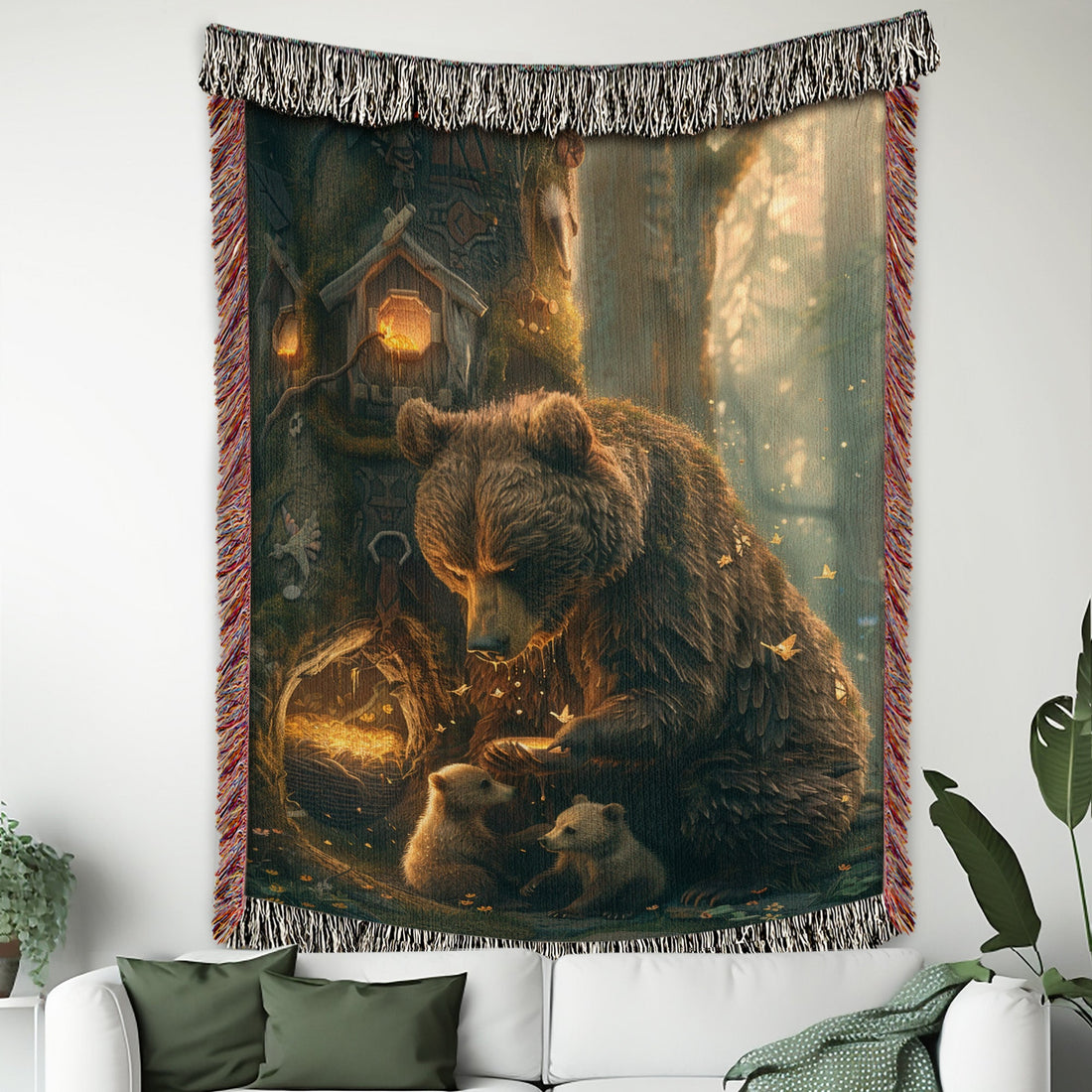 Mother Bear’s Honey Woven Blanket