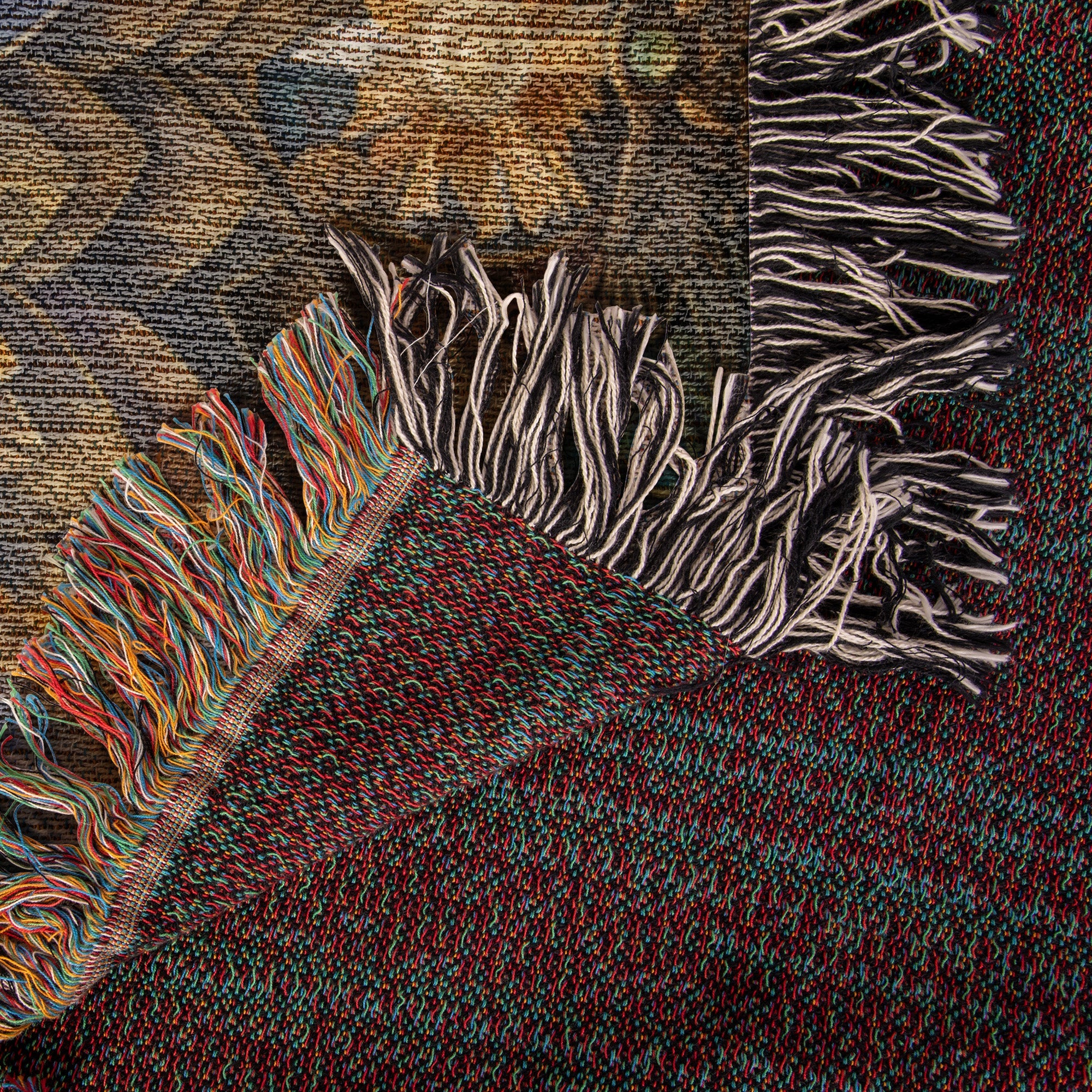 Art Nouveau Eagle Woven Blanket