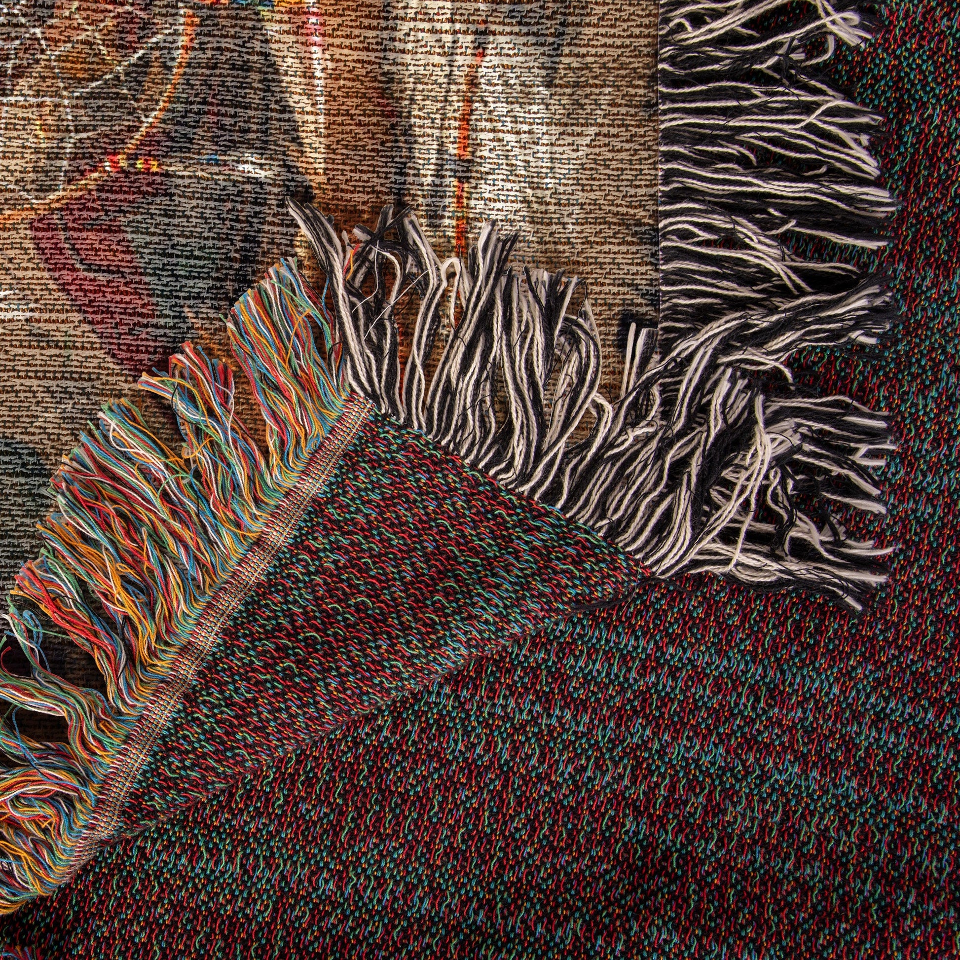 Native Mom Dreamcatcher Woven Blanket