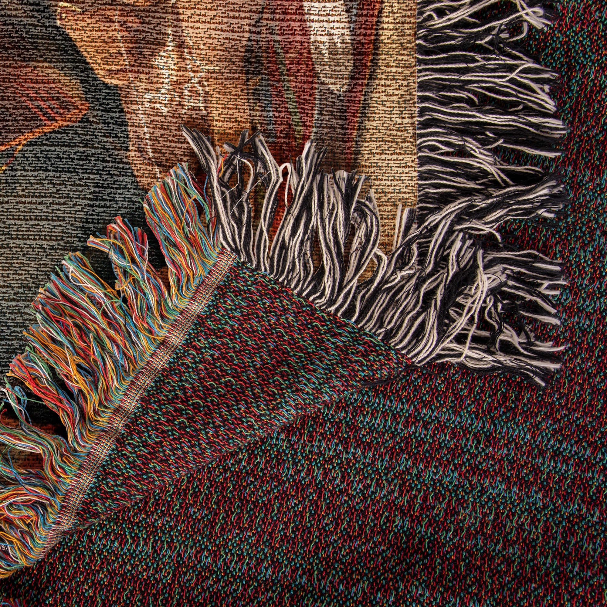 Mom’s Embroidery Woven Blanket