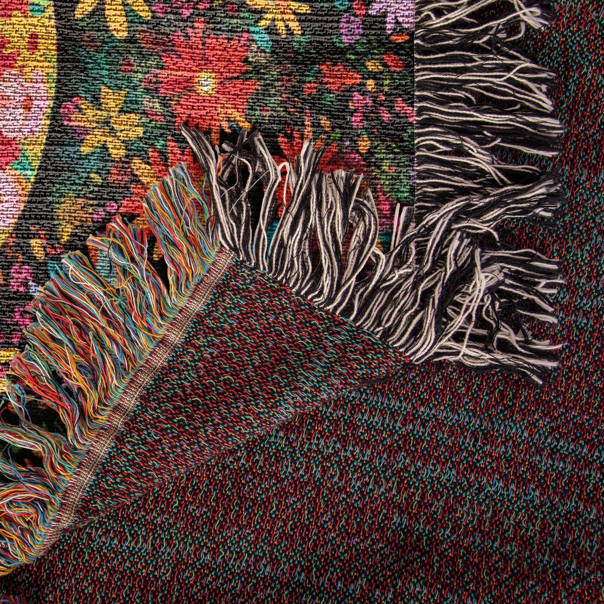Vintage Bloom Woven Blanket