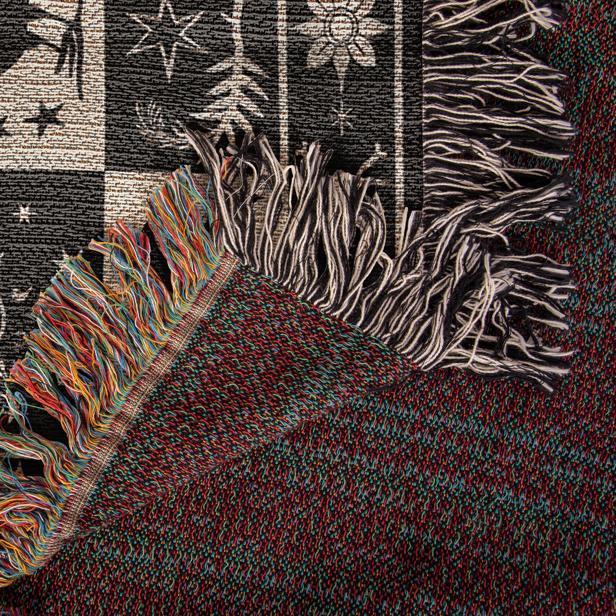 Black Crow Moonlight Woven Blanket