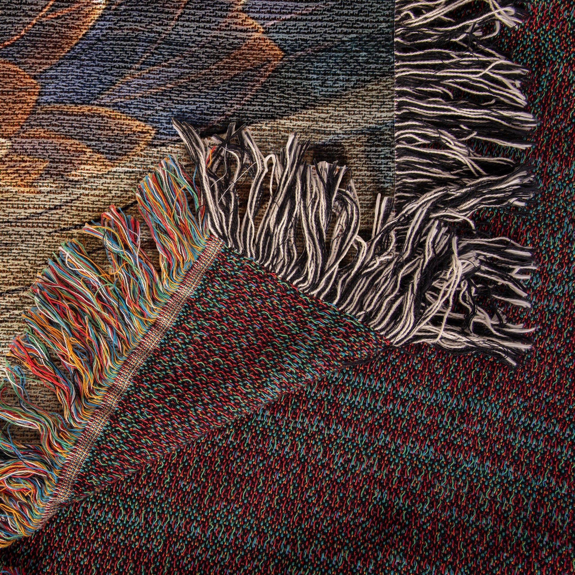 Red Tail Hawk Woven Blanket