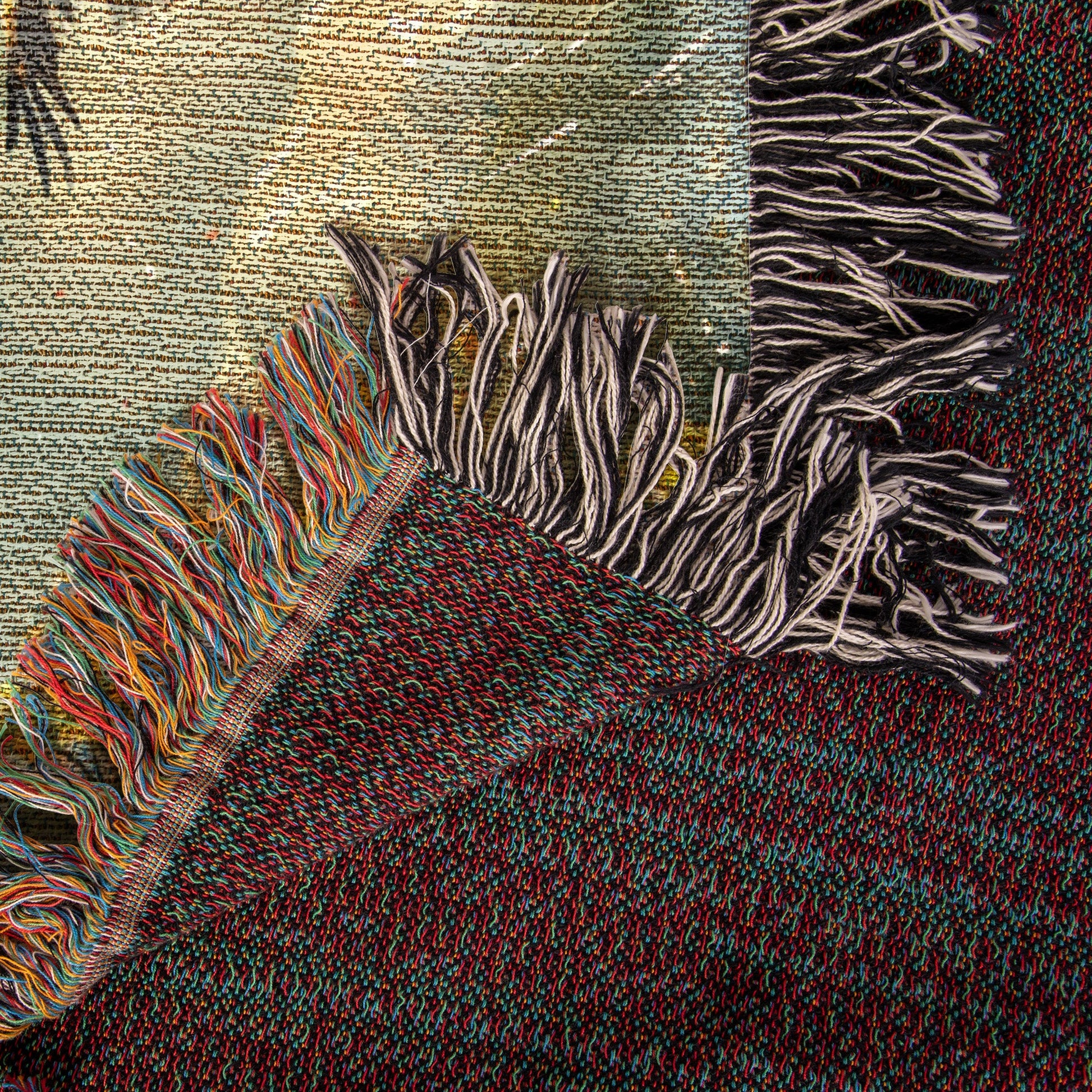 Rainbow Eagles Woven Blanket