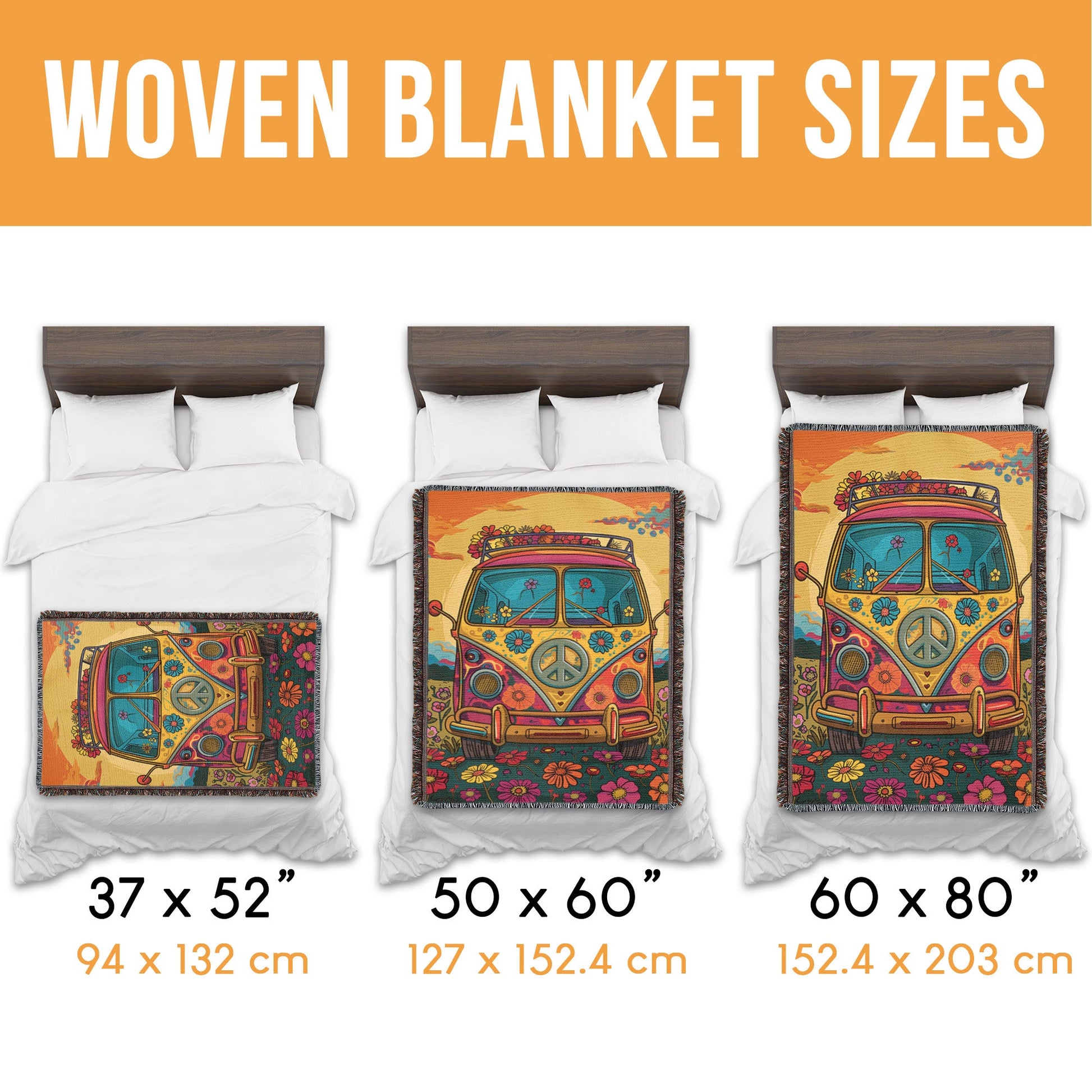 Hippie Road Trip Woven Blanket