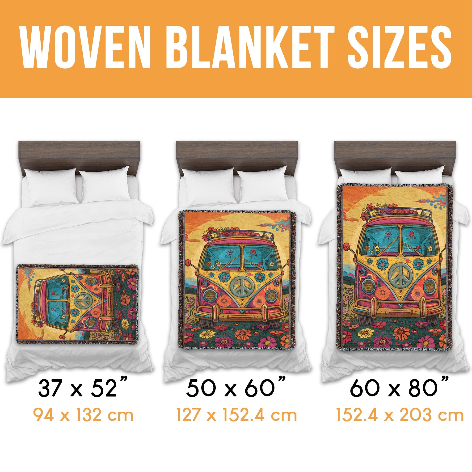 Hippie Road Trip Woven Blanket