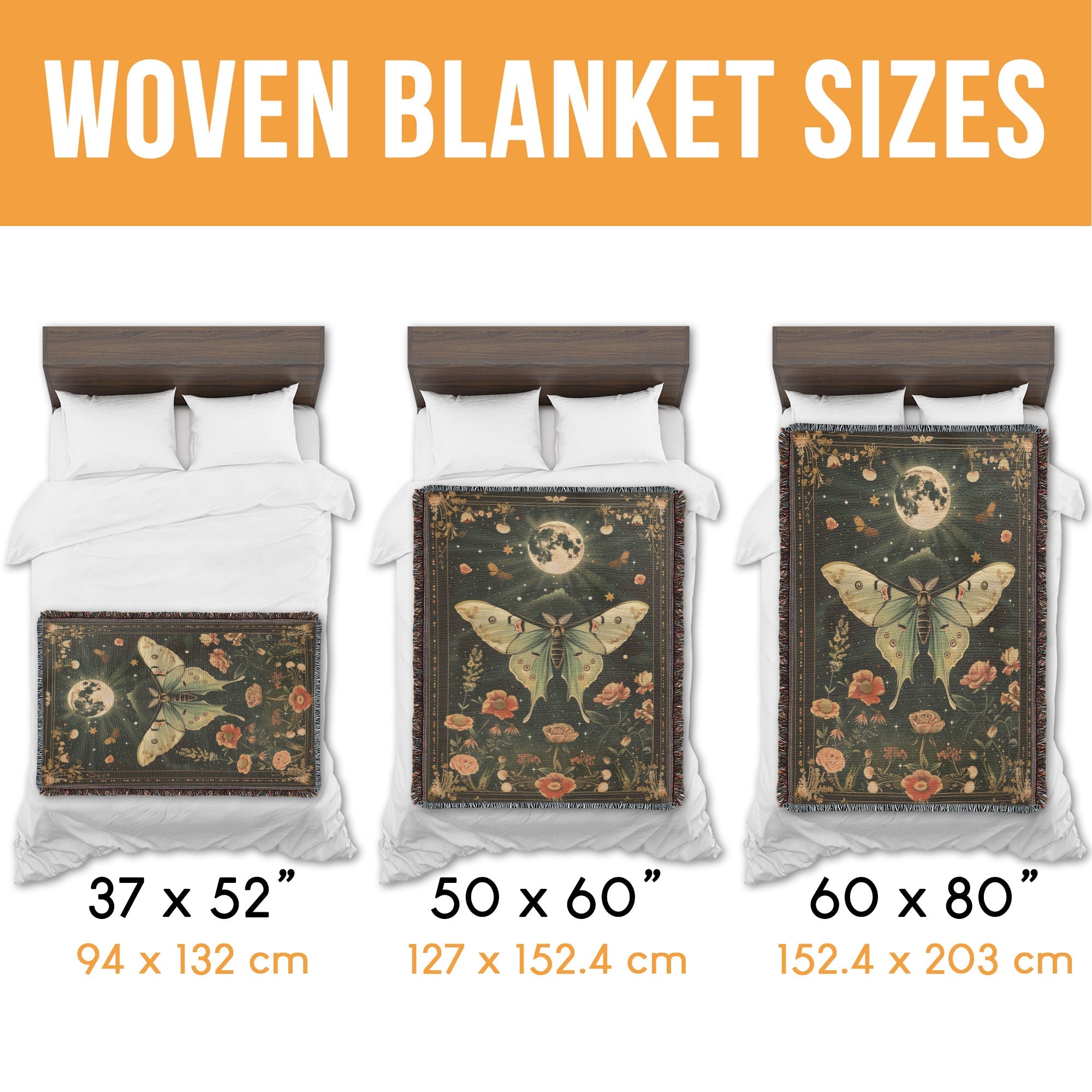 Starry Butterfly Woven Blanket