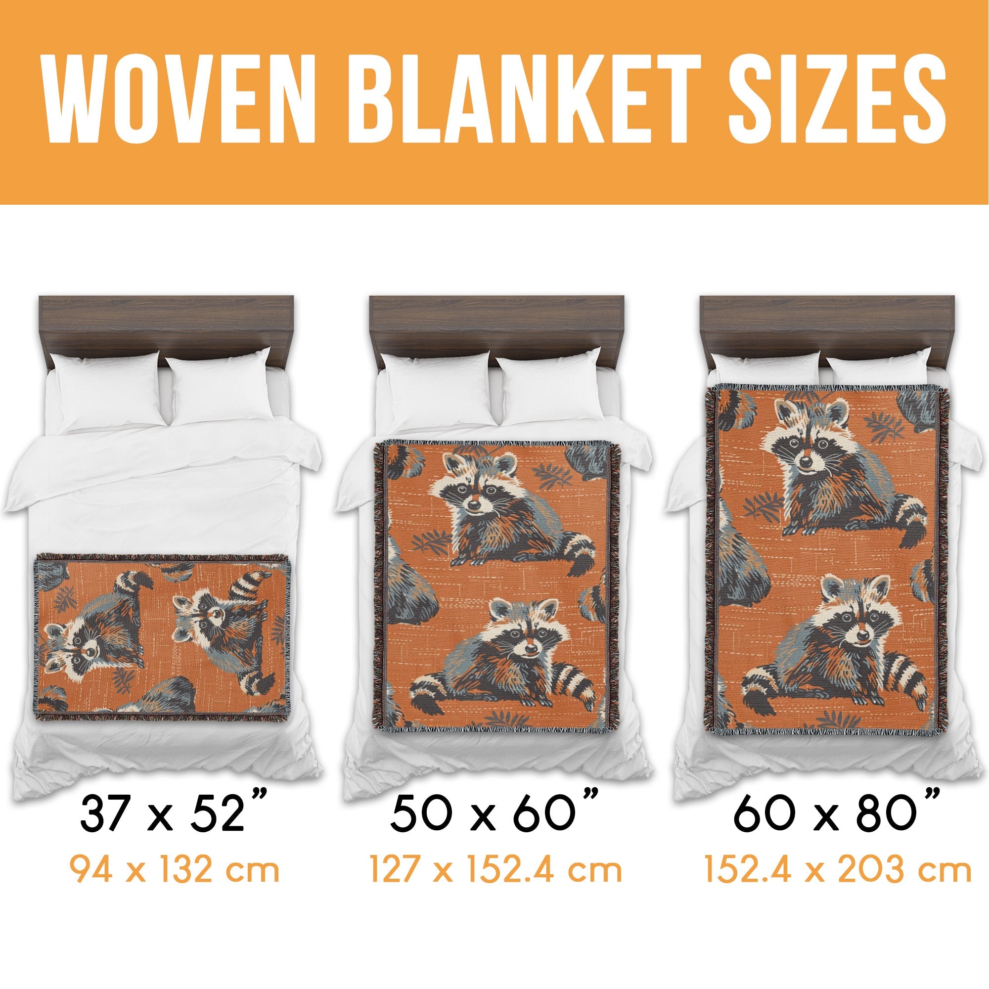 Raccoon Grove Woven Blanket
