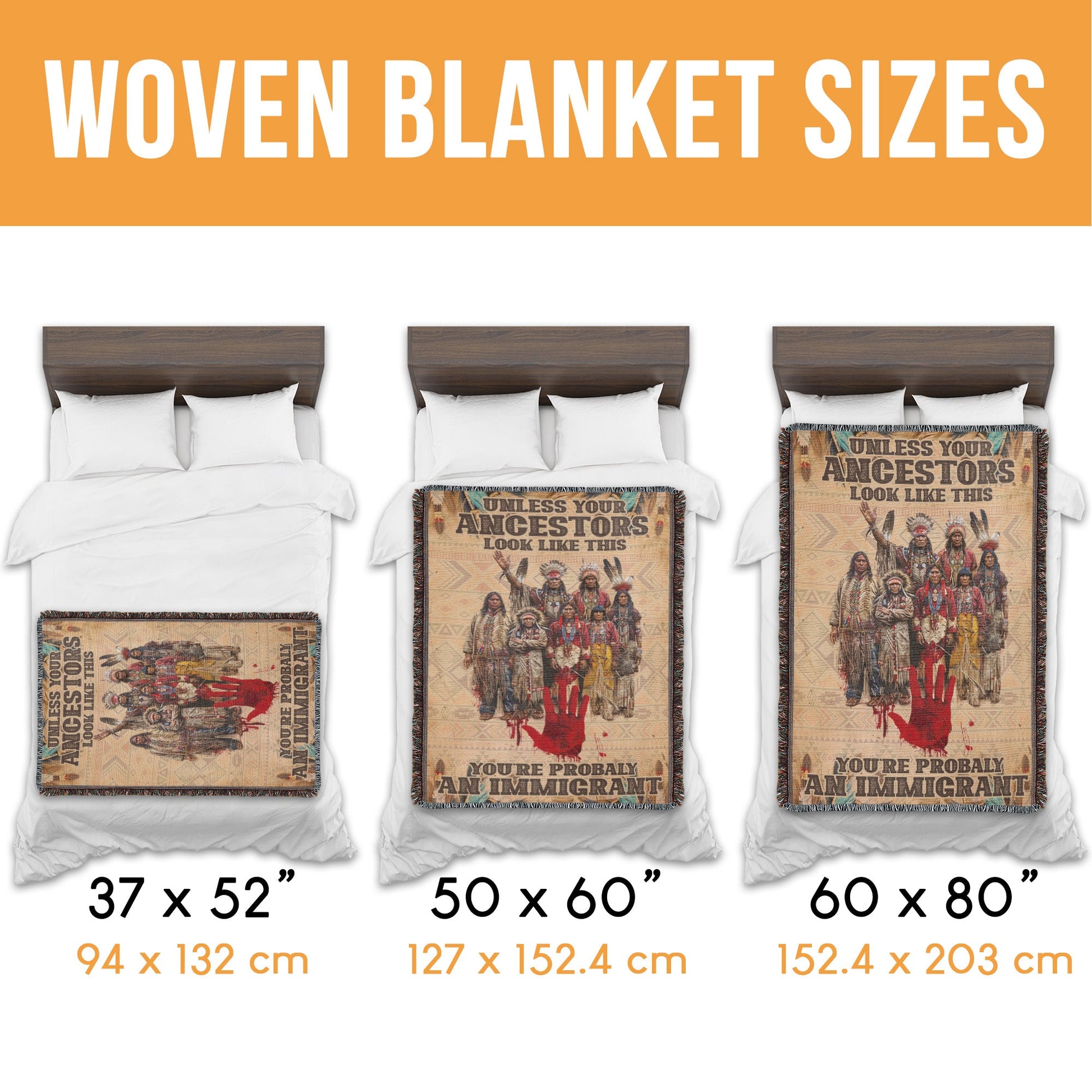 Unless Your Ancestors Woven Blanket