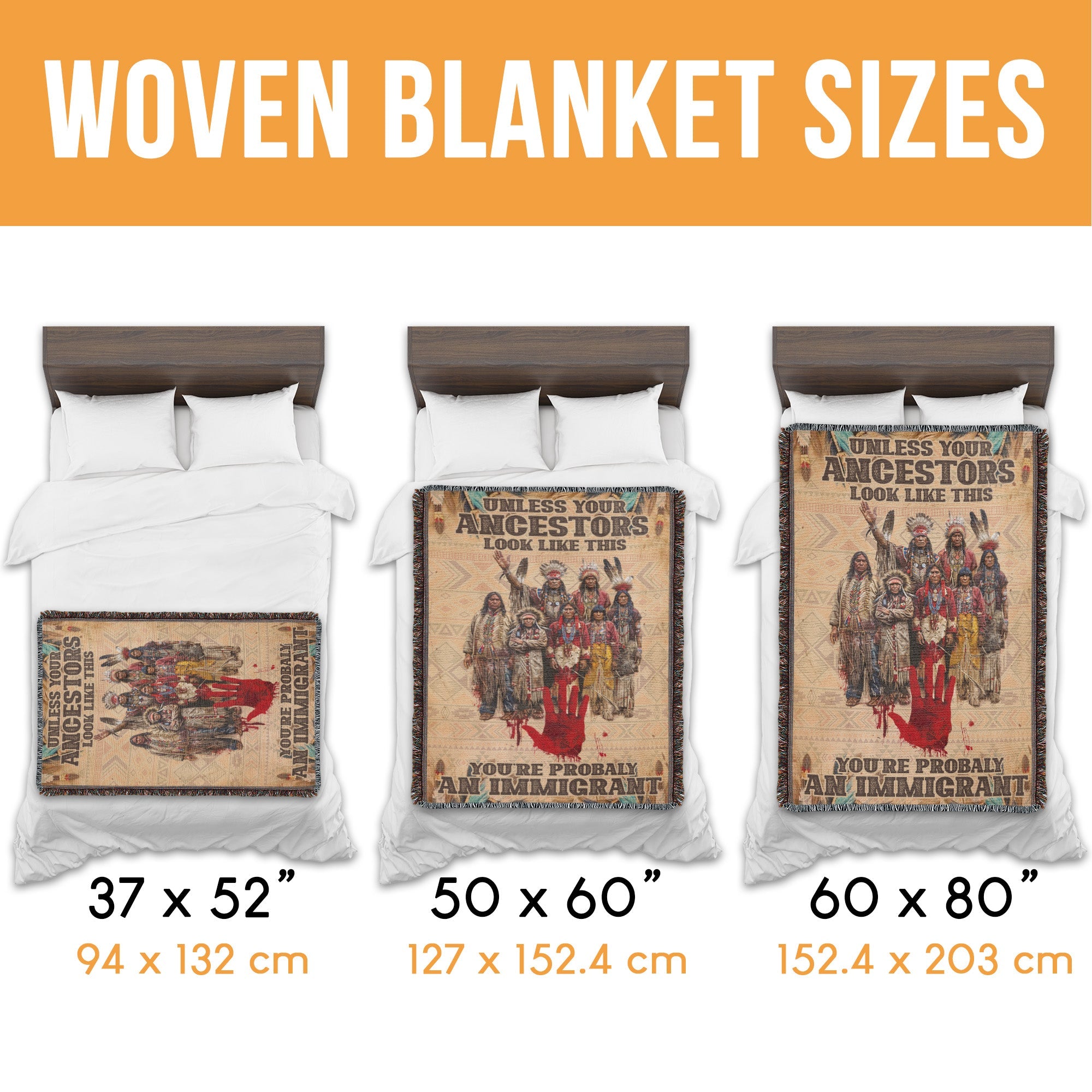 Unless Your Ancestors Woven Blanket