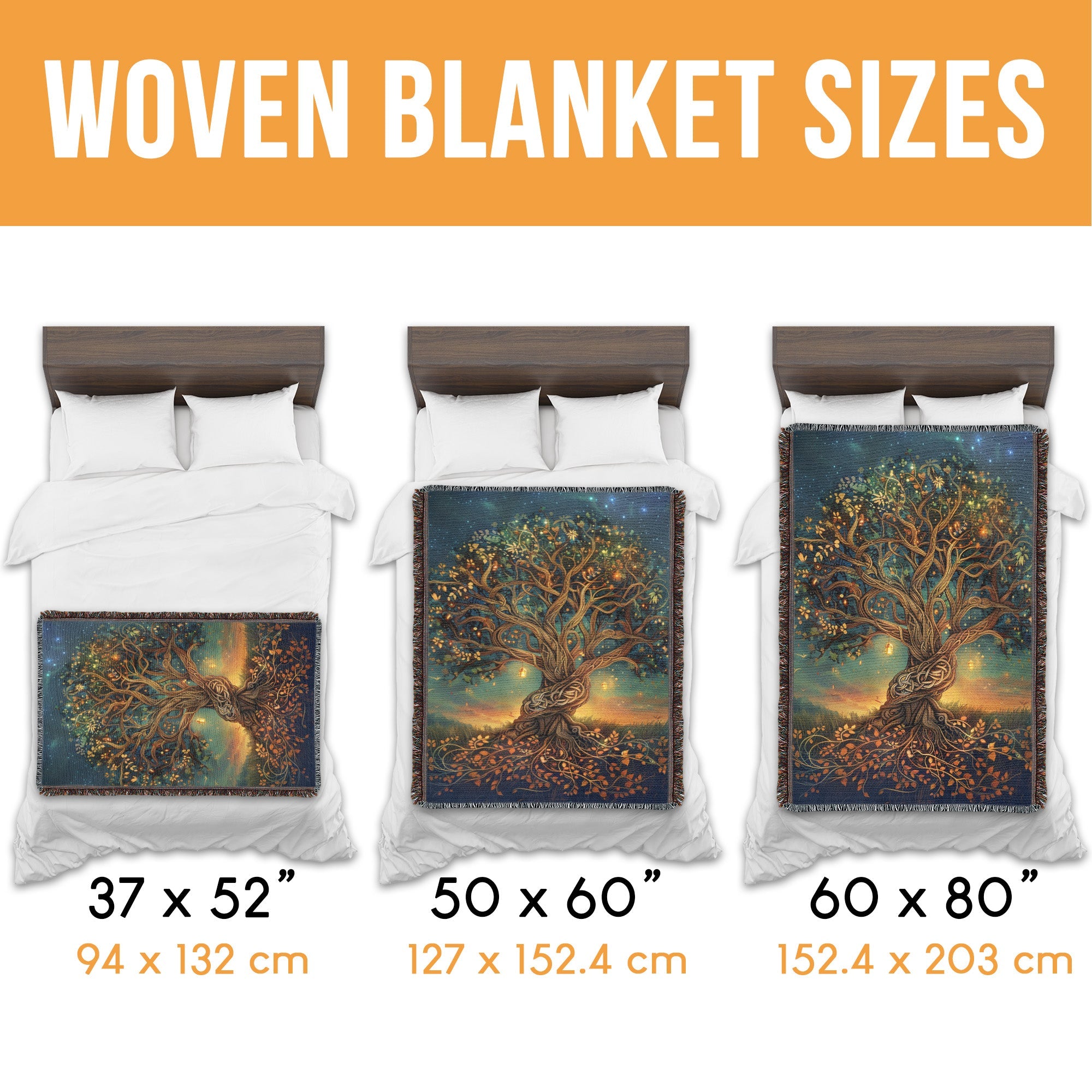 Tree of Life Woven Blanket
