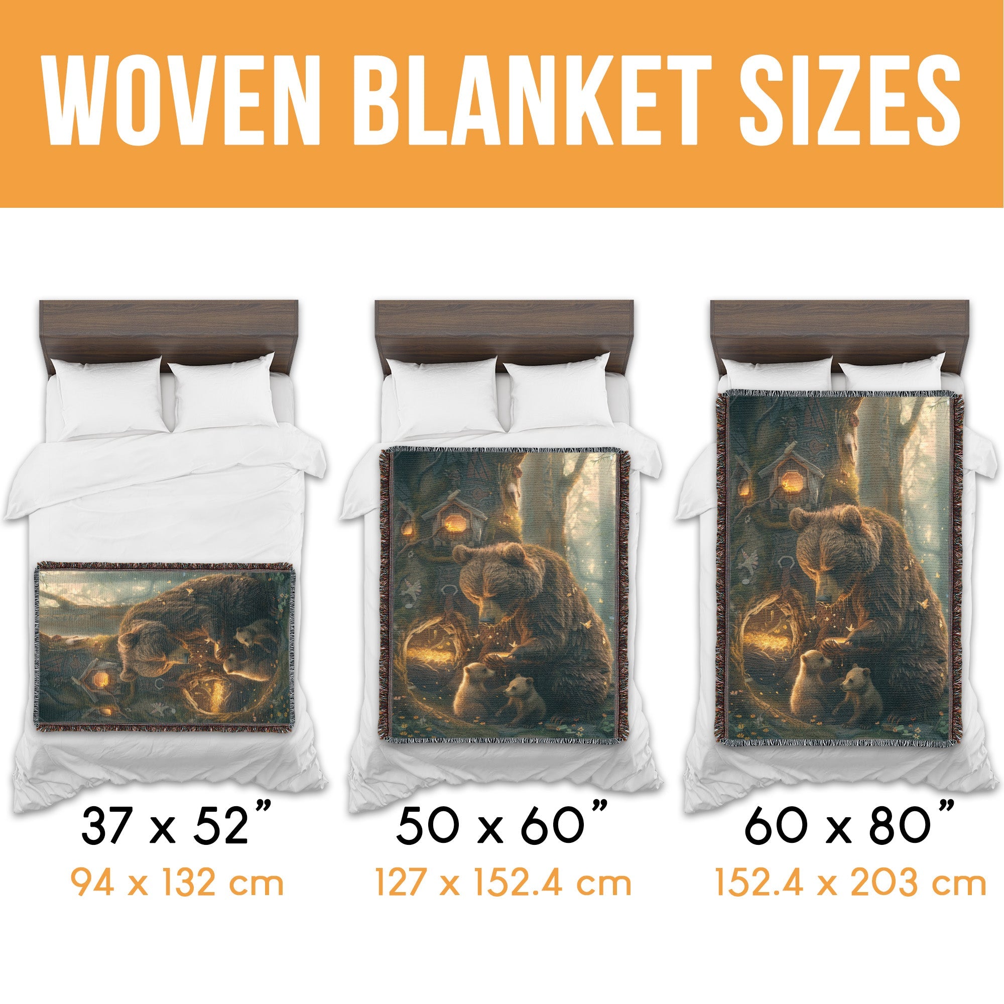 Mother Bear’s Honey Woven Blanket