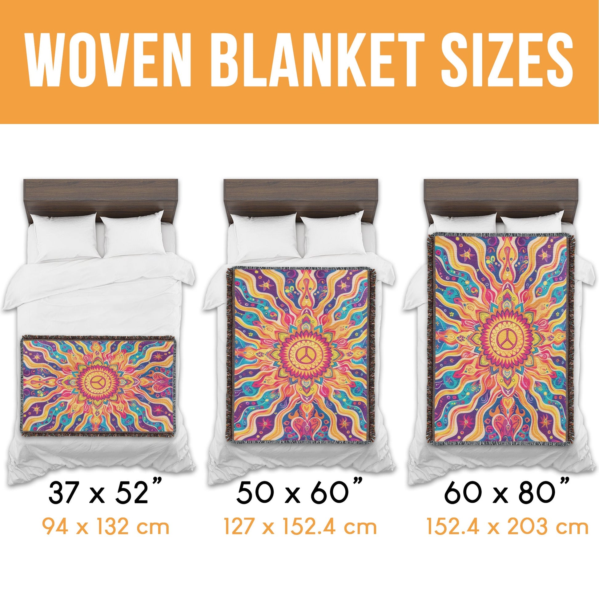 Peaceful Sun Woven Blanket