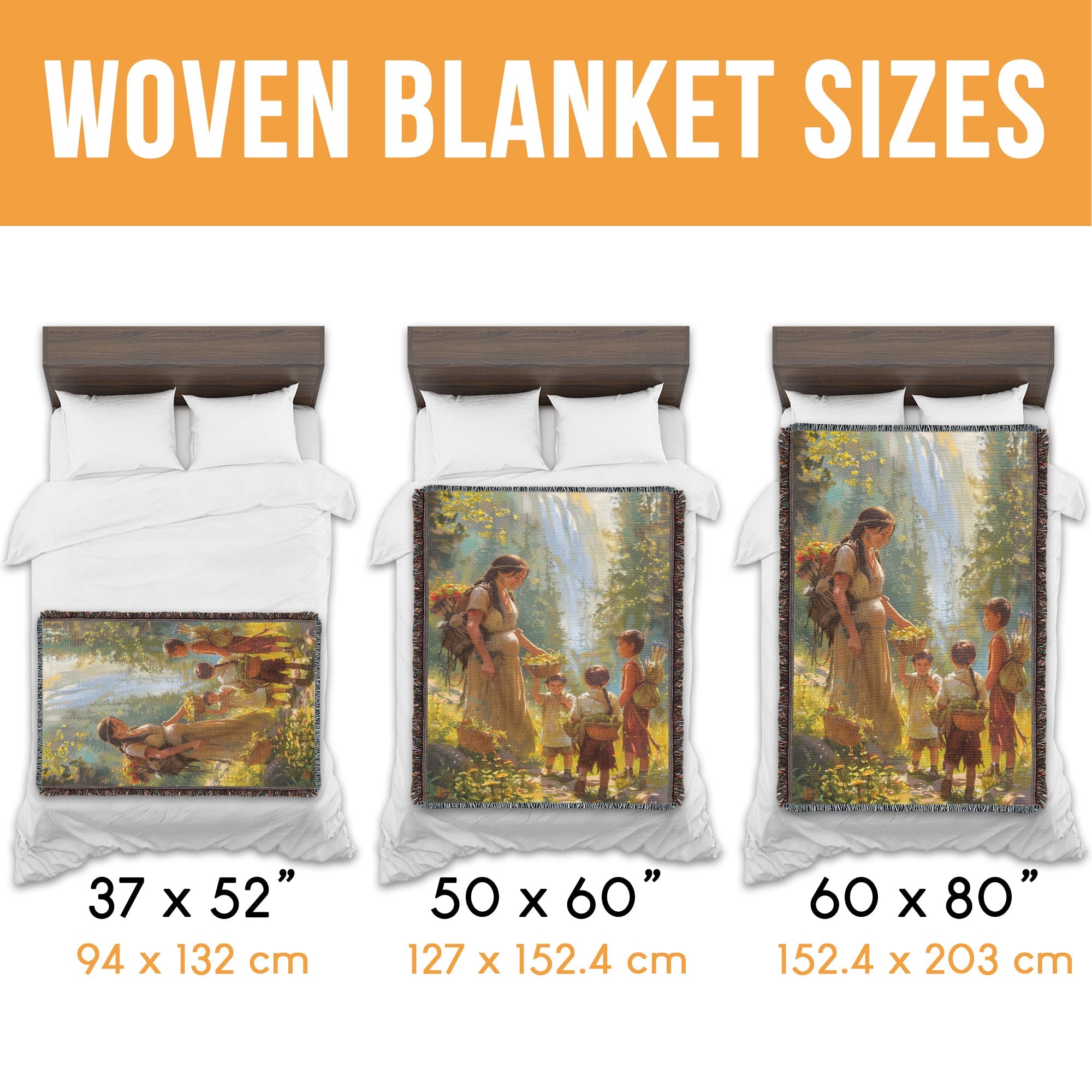 Mom’s Harvest Lesson Woven Blanket