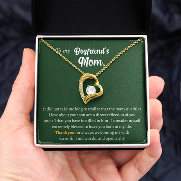 Gift for Boyfriend's Mom - Thank you for always welcoming me with warmth, kind words, and open arms!