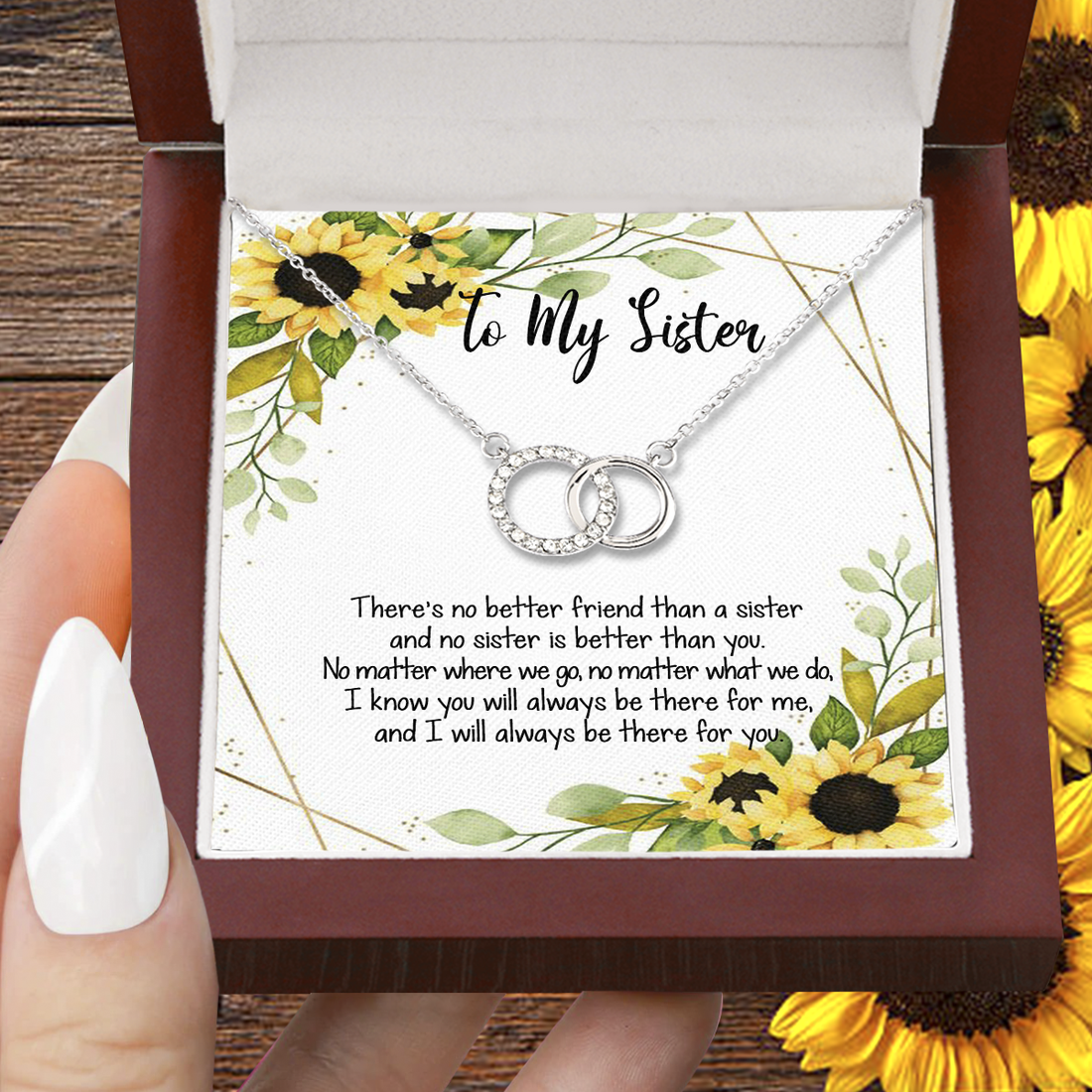 There's No Better Friend Than A Sister, Sister Pair Necklace, Birthday Gift For Sister, Matching Sister Necklaces