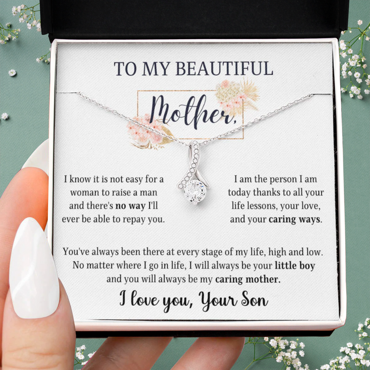 Gift for mom- You will be always be my caring mother
