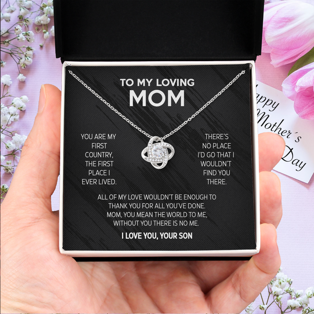 Gift for Mom from Son- You are my first country, the first place I ever lived