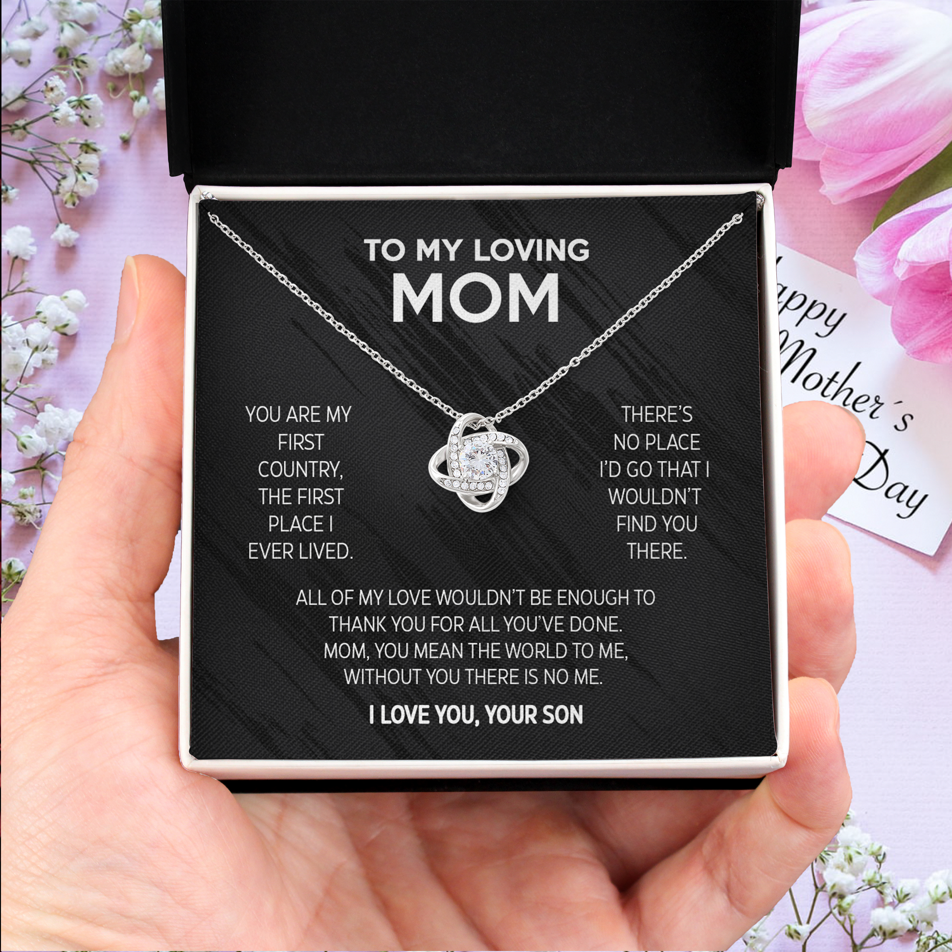 Gift for Mom from Son- You are my first country, the first place I ever lived