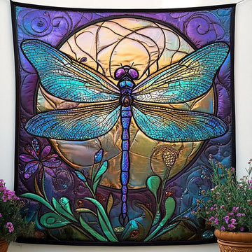 Mystic Moon Quilted Blanket Bedroom Decor Christmas Dragonfly Gift Items - Marykun