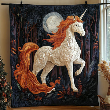 Mystic Unicorn Quilted Blanket Nice Throw Blanket Unicorn Presents For Adults - Marykun