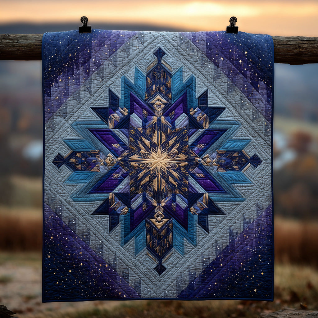 Northern Starburst Quilted Blanket Nice Throw Blanket Best Gifts For The Hippie In Your Life - Marykun