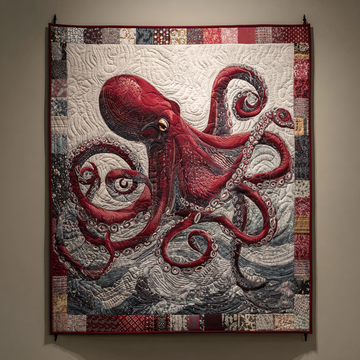 Octopus Magic Quilted Blanket Bed Christmas Decor Patriotic Best Eagle Gifts - Marykun