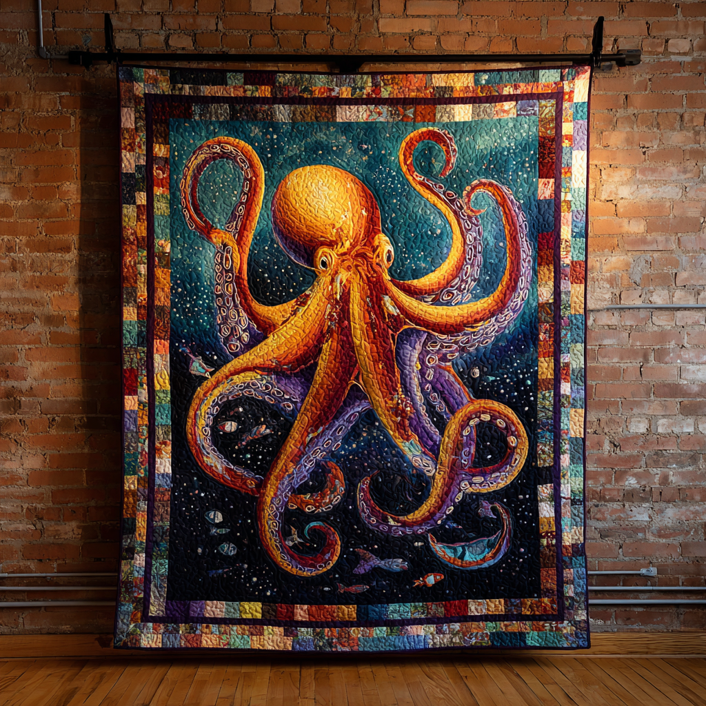 Octopus Spirit Quilted Blanket Best Couch Throw Blanket Christmas Gifts For Relatives - Marykun