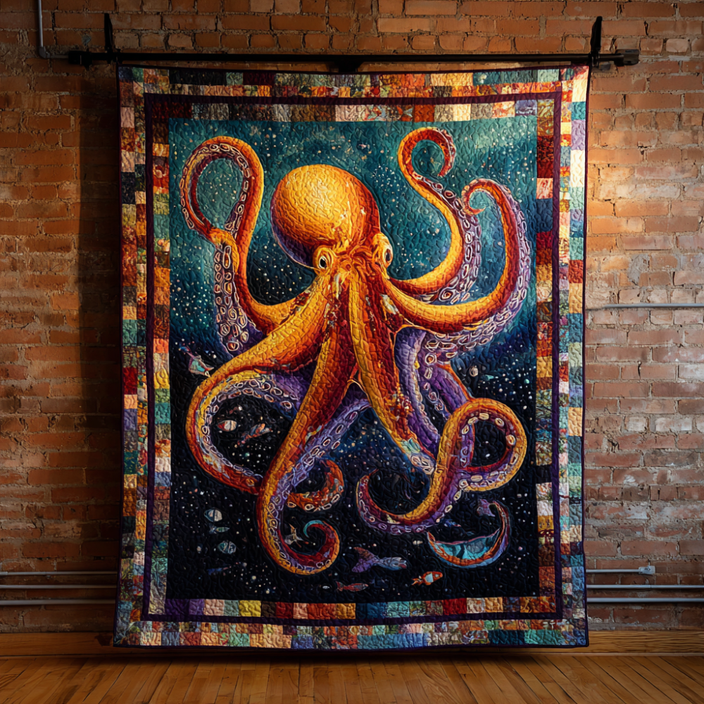 Octopus Spirit Quilted Blanket Best Couch Throw Blanket Christmas Gifts For Relatives - Marykun