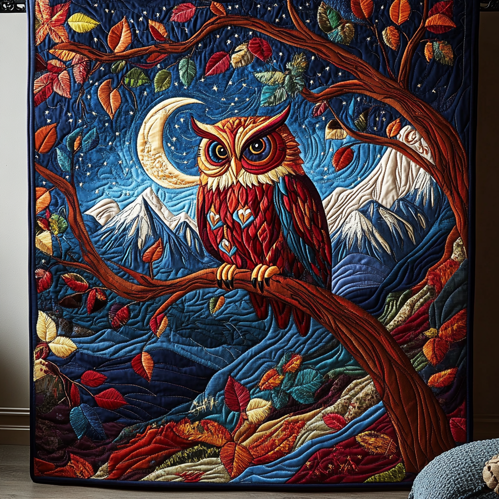 Owl Magic Quilted Blanket Christmas Throw Blanket Best Unique Gifts For Owl Lovers - Marykun