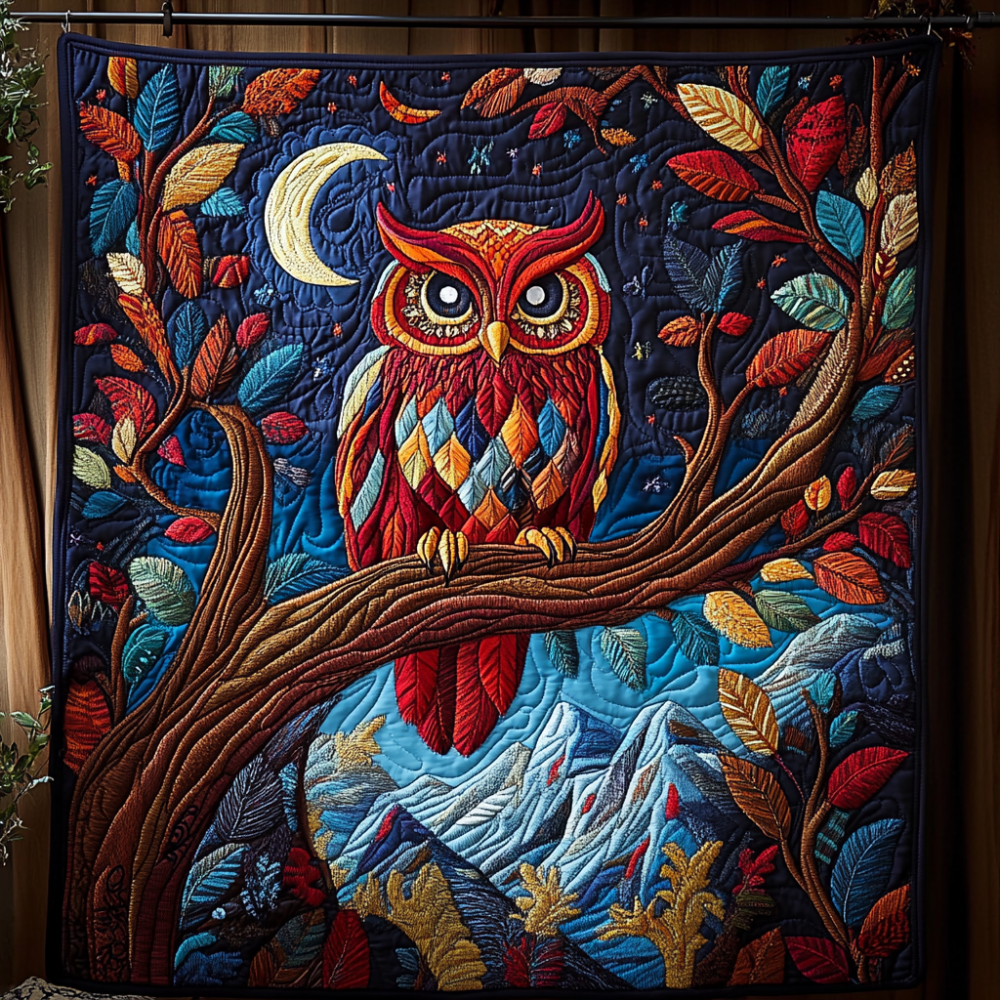 Owl Paradise Quilted Blanket Sofa Couch Throw Blanket Gifts For The Family Christmas - Marykun