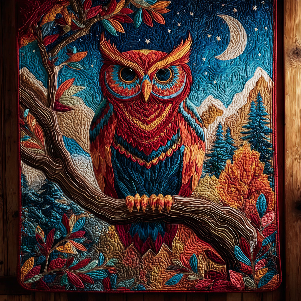 Owl Wonder Quilted Blanket Xmas Holiday Family To Family Christmas Gift Ideas - Marykun