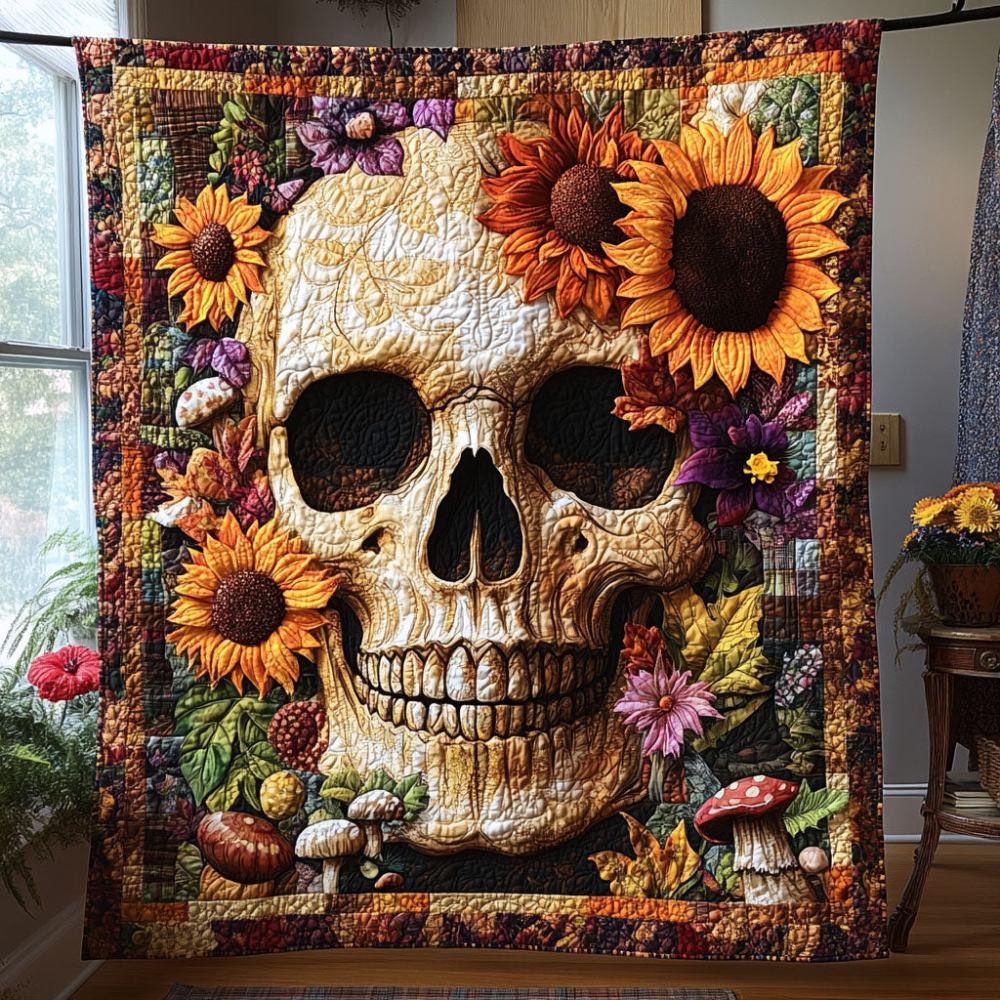Petal and Bone Quilted Blanket Best Couch Throw Blanket Labrador Themed Gifts - Marykun