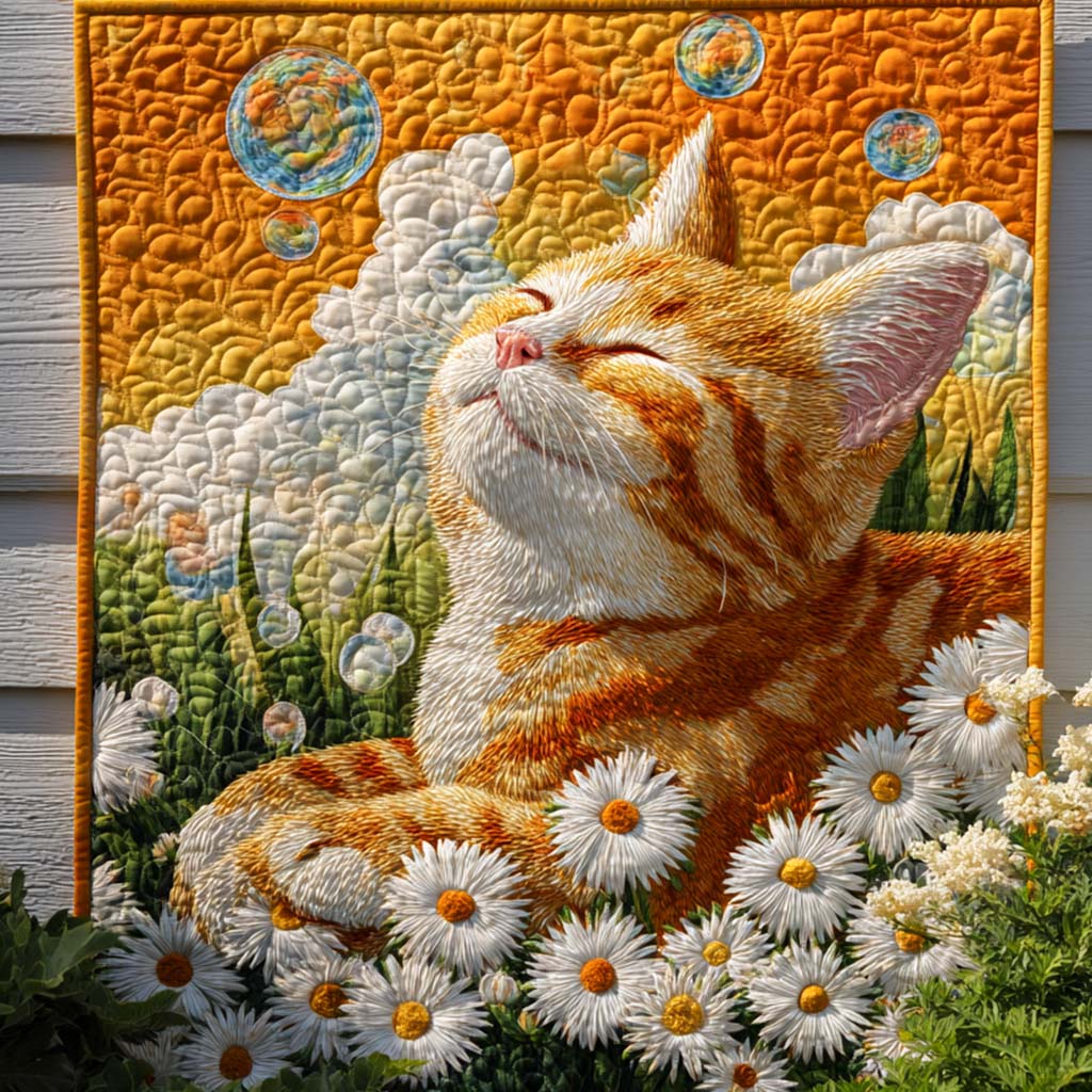 Petal Paws Quilted Blanket Home Bedding Decor Gnome Gifts For Her - Marykun