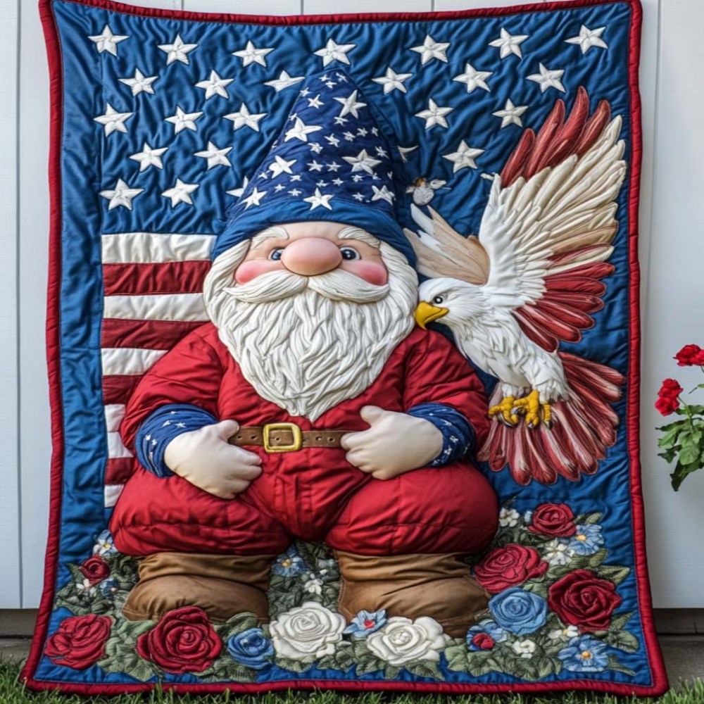 Proud Eagle Pal Quilted Blanket Bedroom Decor Christmas Presents For Duck Lovers - Marykun