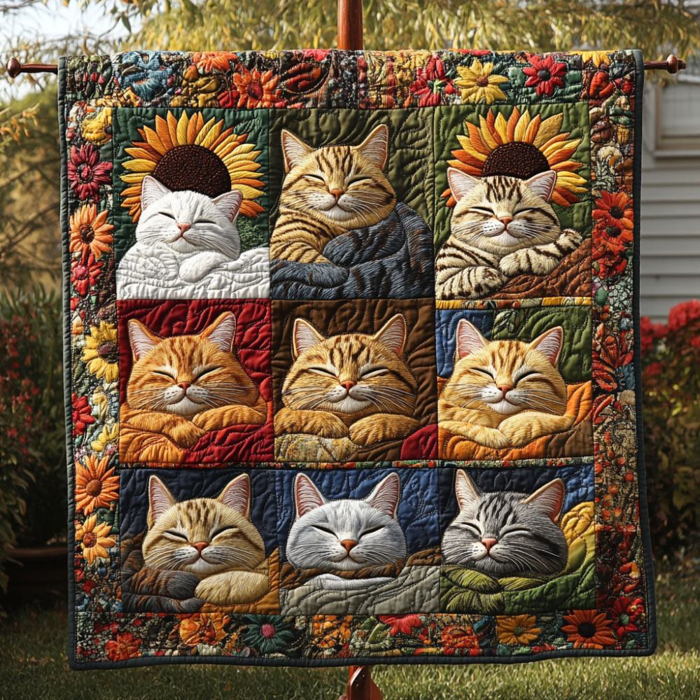 Purrfect Paradise Quilted Blanket Bedroom Decor Christmas Presents For Christians - Marykun