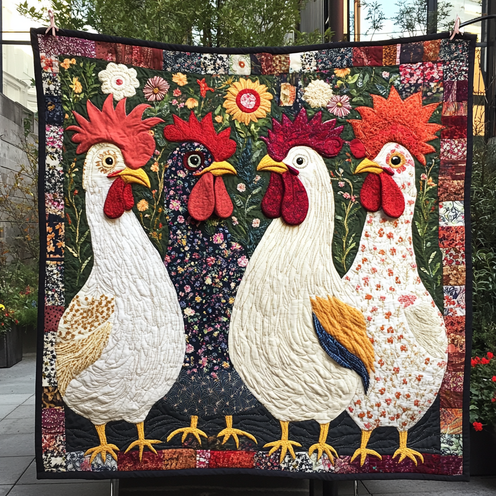 Quirky Coop Quilted Blanket Xmas Holiday Patriotic Gifts For Him - Marykun