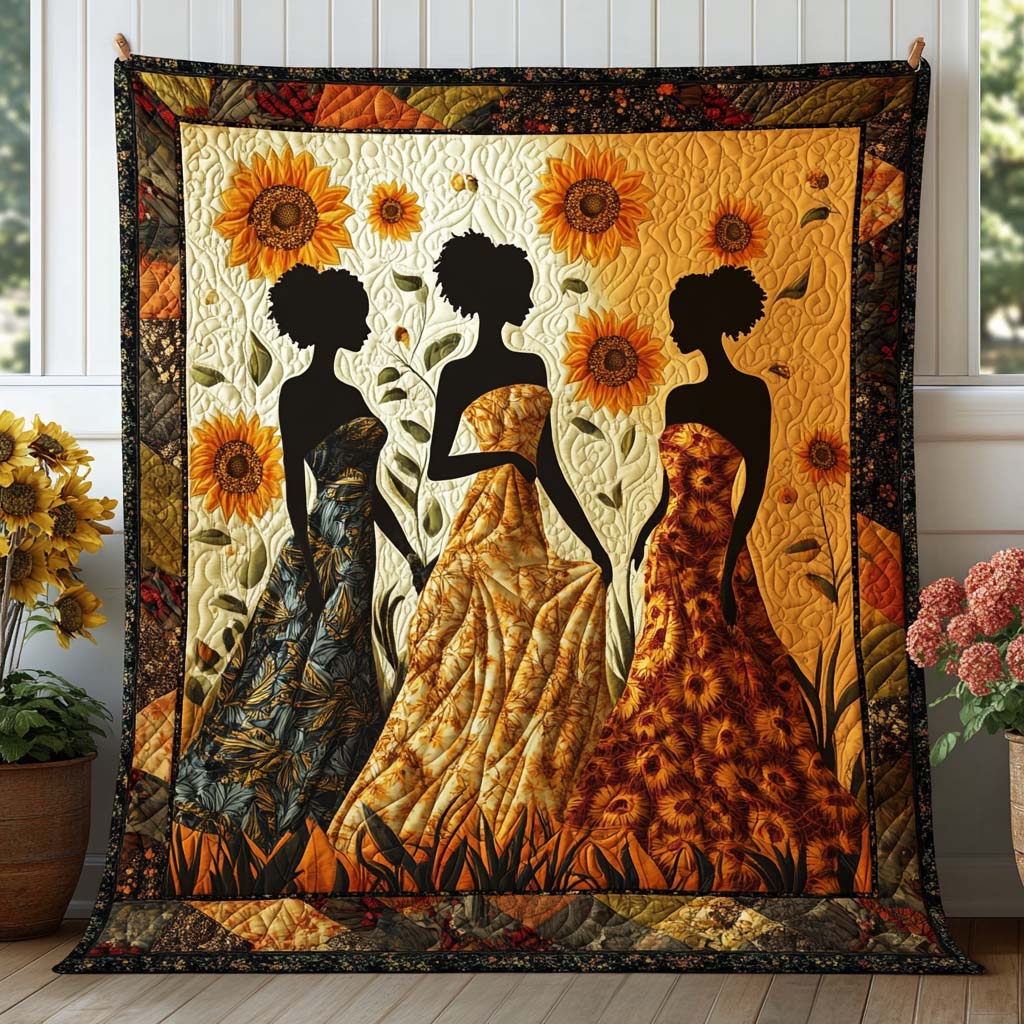 Radiant Sisterhood Quilted Blanket Sofa Couch Throw Blanket Unique Gifts For Frog Lovers - Marykun