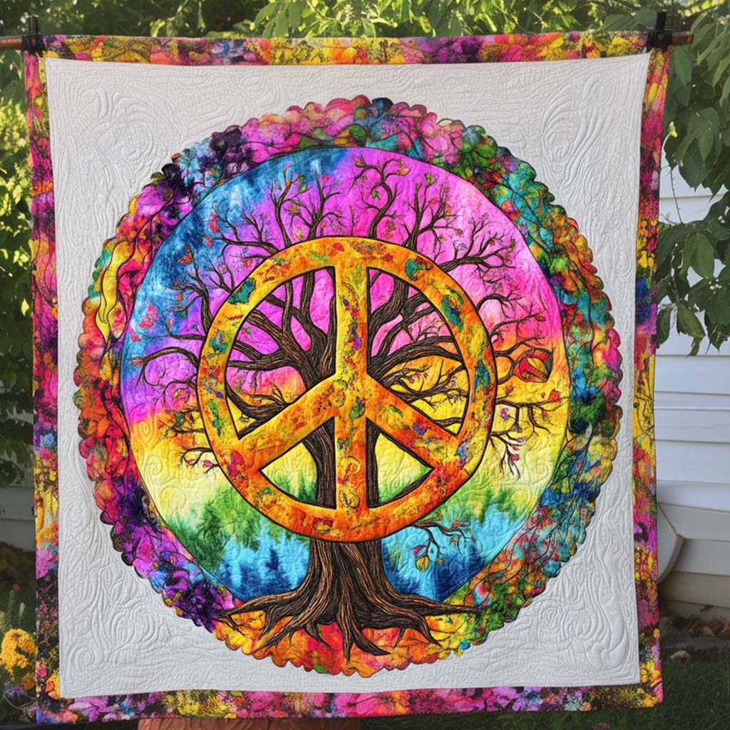 Rainbow Roots Quilted Blanket Christmas Bedroom Decor Black Cat Gift Ideas - Marykun