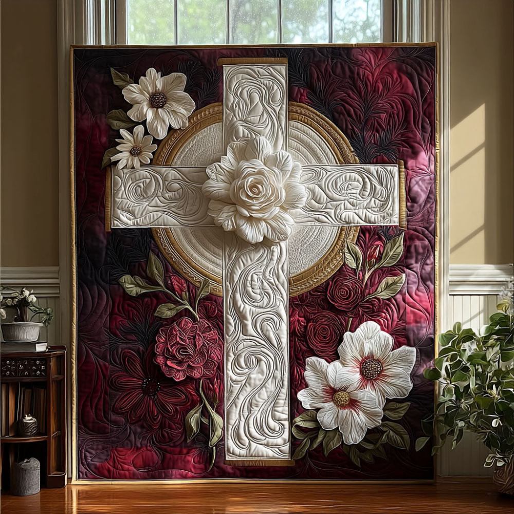 Sacred Blossom Quilted Blanket Sofa Couch Throw Blanket African American Heritage Month Gifts - Marykun