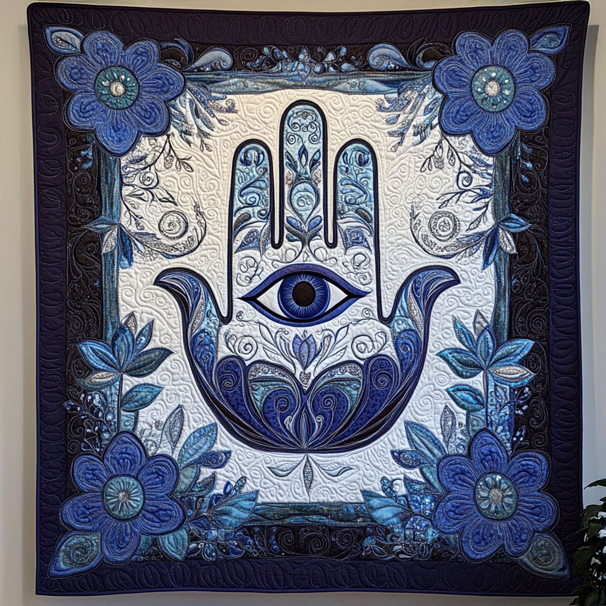 Sacred Mandala Quilted Blanket Sofa Couch Throw Blanket Lotus Gifts For Women - Marykun