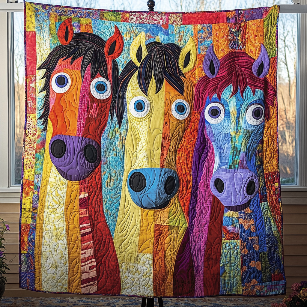 Saddle Squad Quilted Blanket Home Bedding Decor Gift Ideas For Fishing Lovers - Marykun