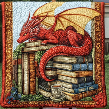 Scarlet Brew Keeper Quilted Blanket Christmas Throw Blanket Great Dragon Lover Gifts - Marykun
