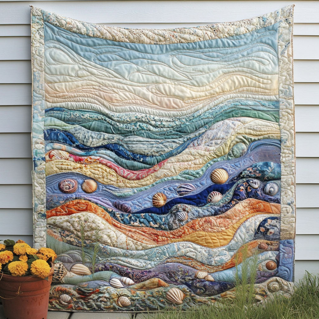Sea Bloom Quilted Blanket Best Couch Throw Blanket Christmas Gift Ideas For Cats - Marykun