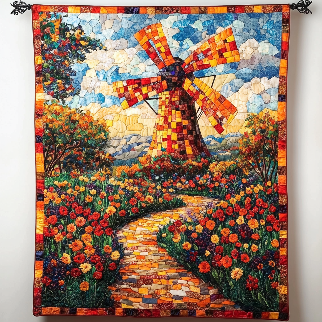 Serene Spinners Quilted Blanket Xmas Holiday Christmas Gifts For Nature Lovers - Marykun