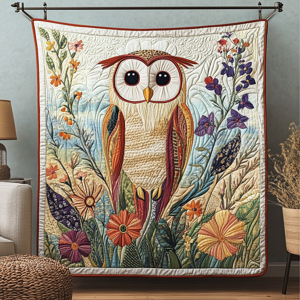 Shadow Glider Quilted Blanket Sofa Couch Throw Blanket Owl Gifts For Women - Marykun