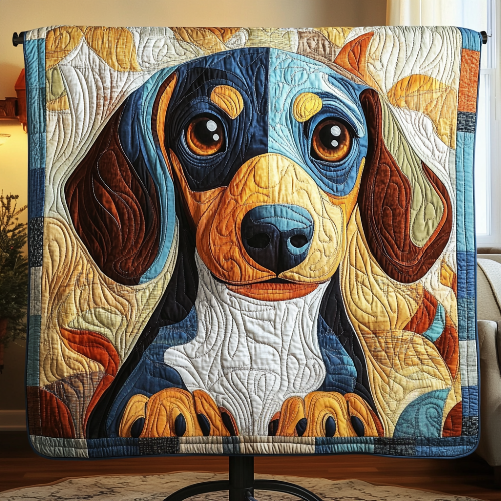 Snuggle Buddy Quilted Blanket Bedroom Xmas Decor Dachshund Related Gifts - Marykun